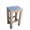 Sturdy High Stool Grey