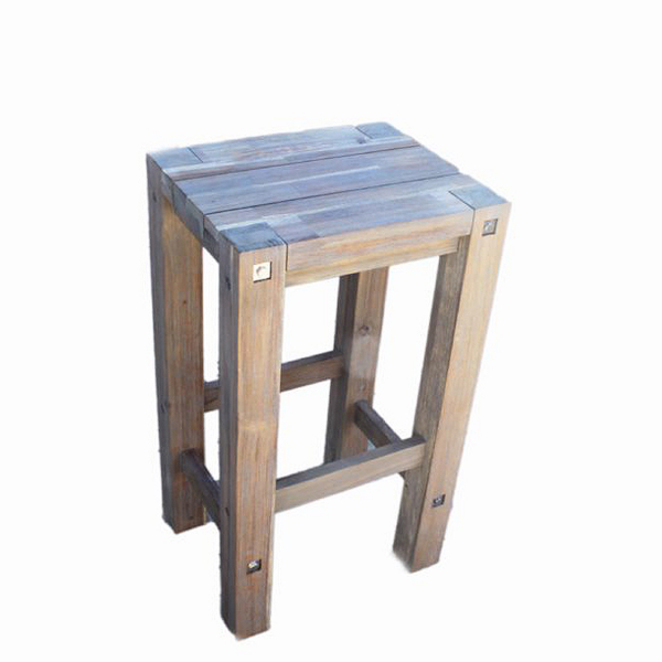 Sturdy High Stool Grey