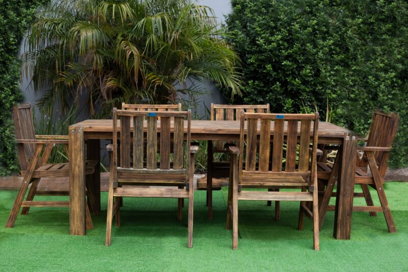 STURDY TABLE 200 X 100 X 76 BLACK - Image 4