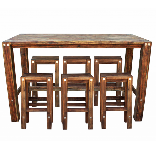 Sturdy Bar Table Grey