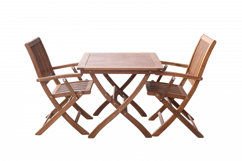 Maculata folding table and 2 armchairs - Image 4
