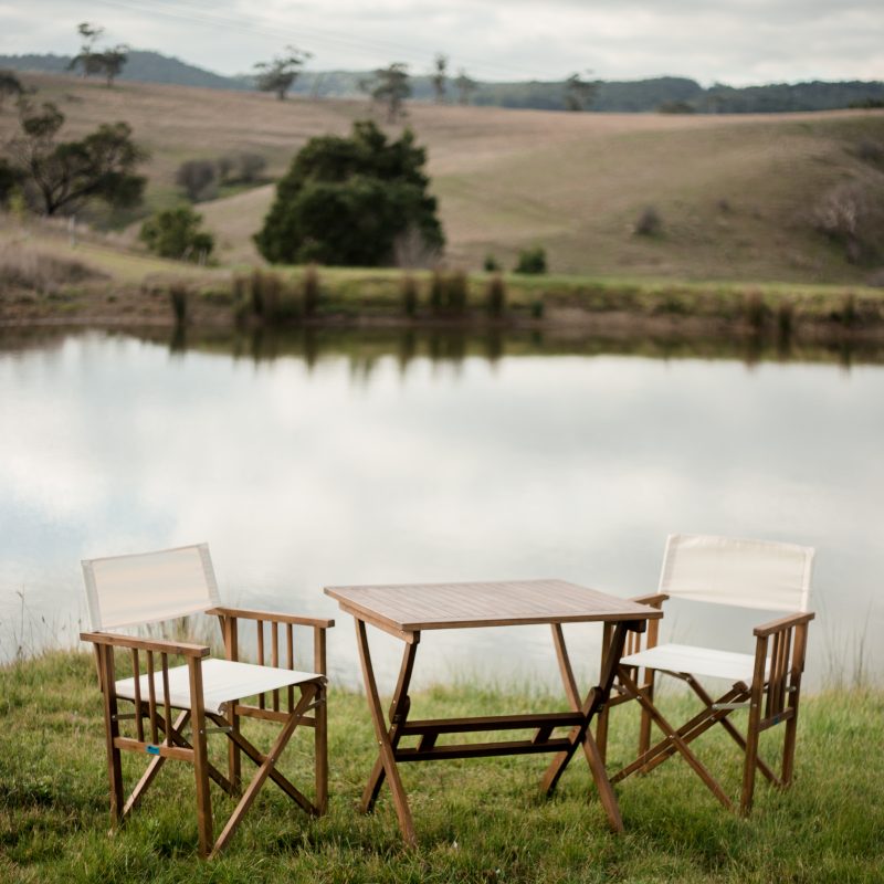 Maculata Folding Table with 2 Directors Chairs - Image 5
