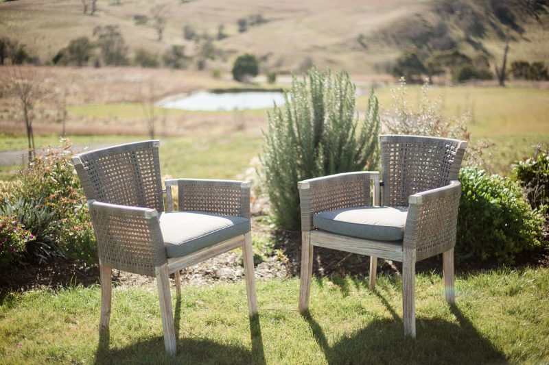 Whicker Highback Chair – White