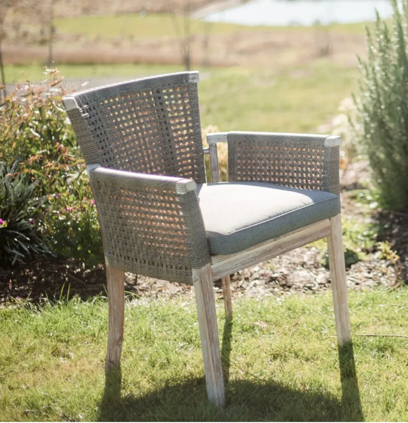 Whicker Highback Chair – White