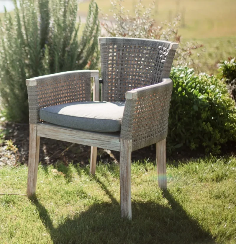 Whicker Highback Chair White