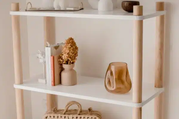 White Three Tier Bookshelf