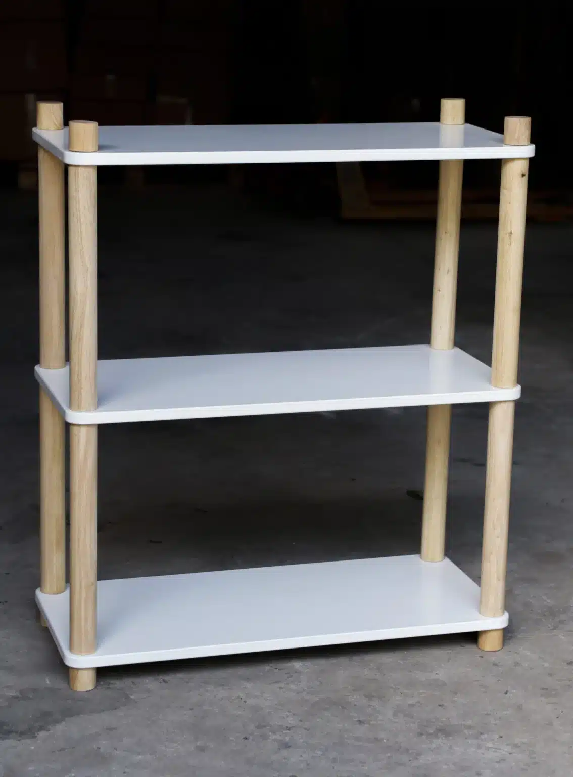 White Three Tier Bookshelf - Image 4