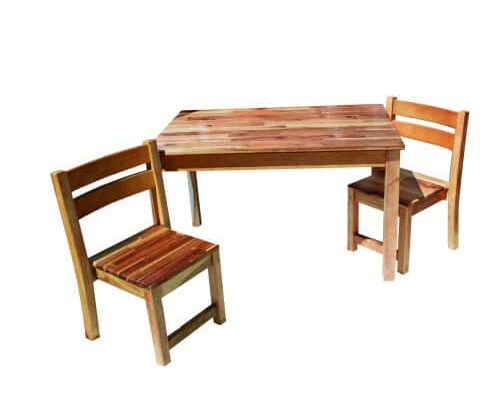 Study Desk and 2 Stacking Chairs - 129069