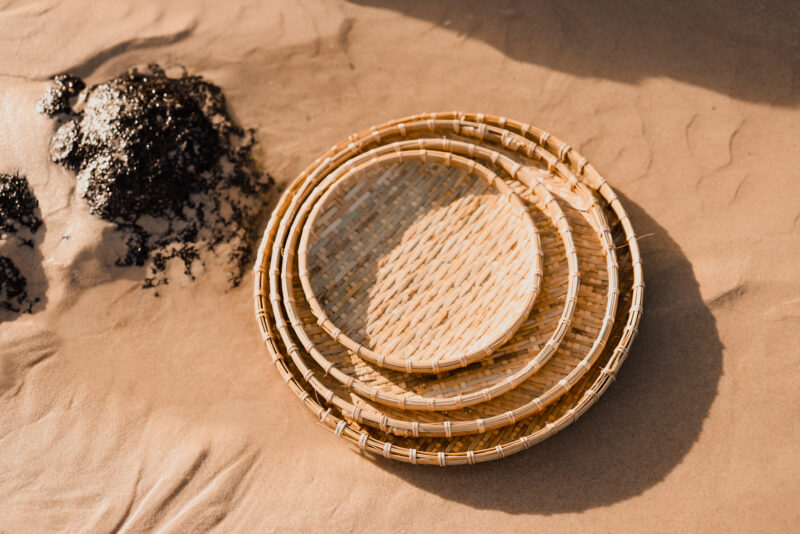 Bamboo Circle Tray Set - Image 4