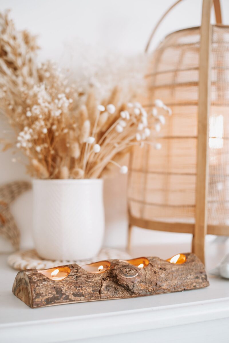 Tree Candle Holder 4 holes (set of 2) - Image 2