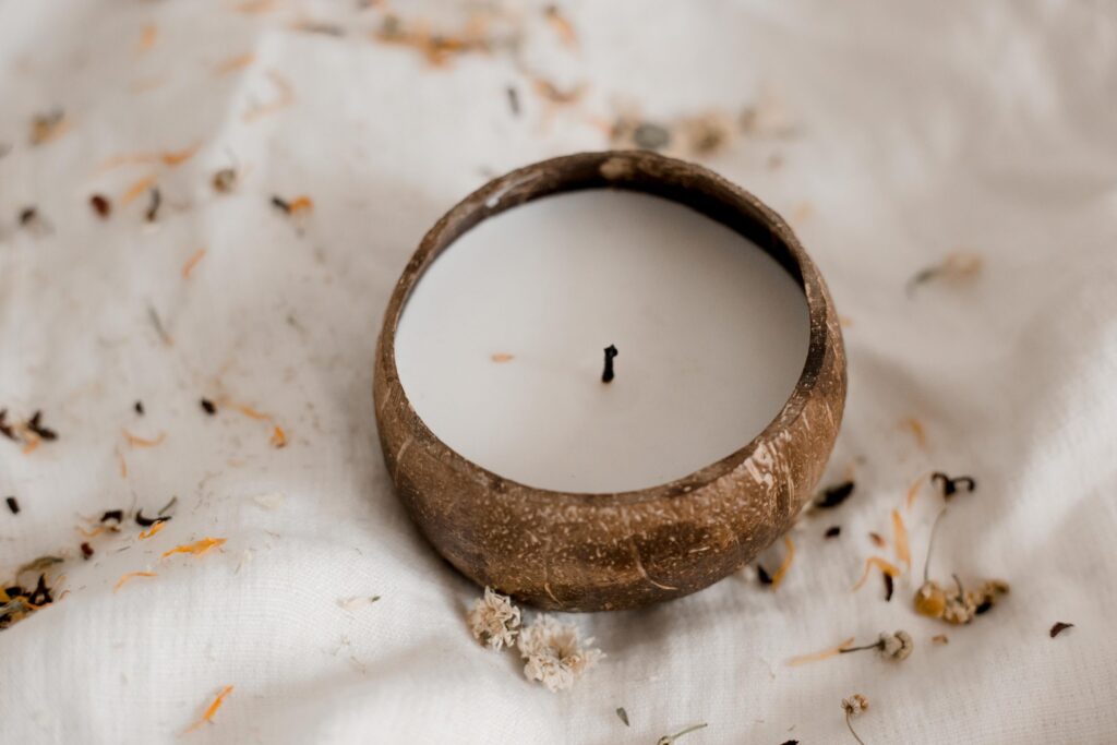 Coconut Candle - Cotton Wick - Image 2
