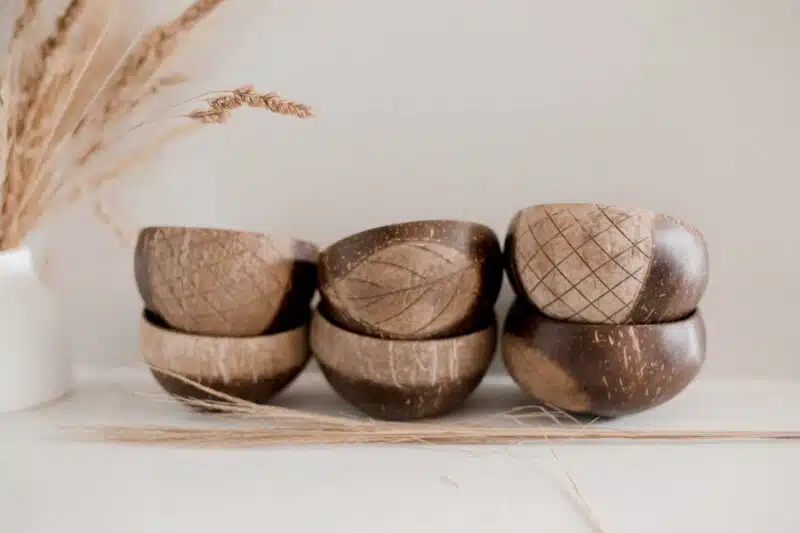 Patterned Coconut Rice Bowls Set of 6