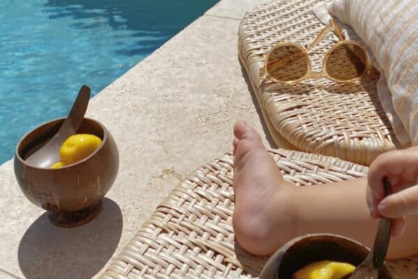 Coconut Ice Cream Cups Set of 2