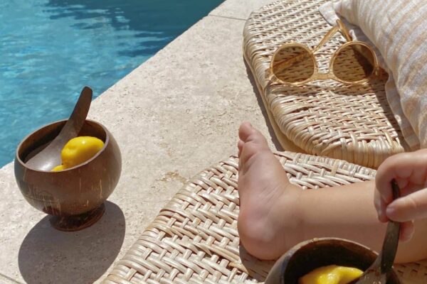 Coconut Ice Cream Cups Set of 2