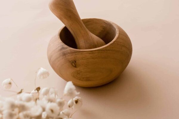 Wooden Mortar & Pestle