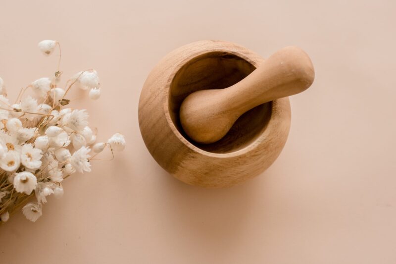 Wooden Mortar & Pestle - Image 2