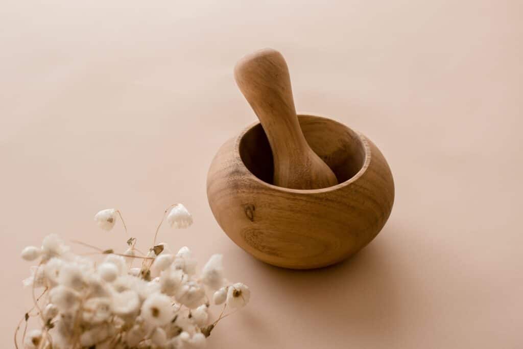Wooden Mortar & Pestle - Image 3