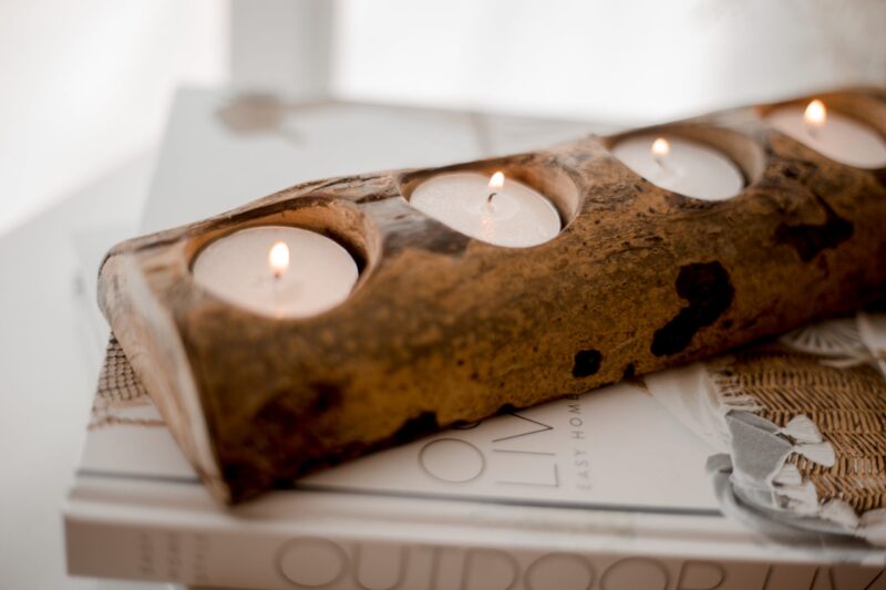 Tree Candle Holder 4 holes (set of 2) - Image 6