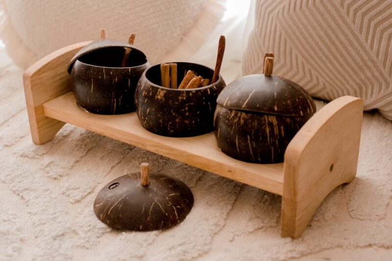 Coconut Spice Jar and Rack - Image 3