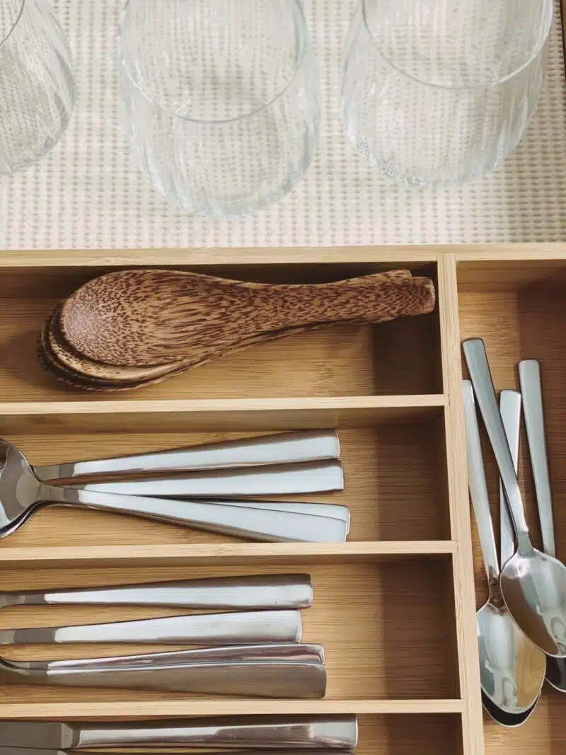 Coconut Wooden Soup Spoons set of 6 - Image 2