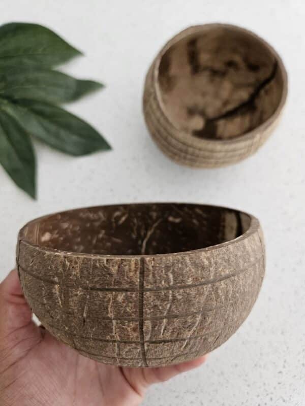 Check Pattern Coconut Bowl (Set of 2)