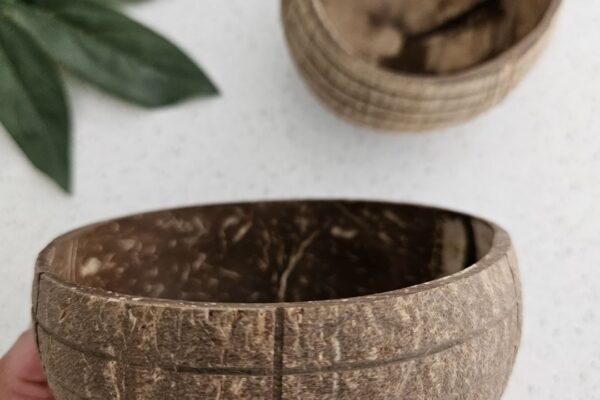 Check Pattern Coconut Bowl (Set of 2)
