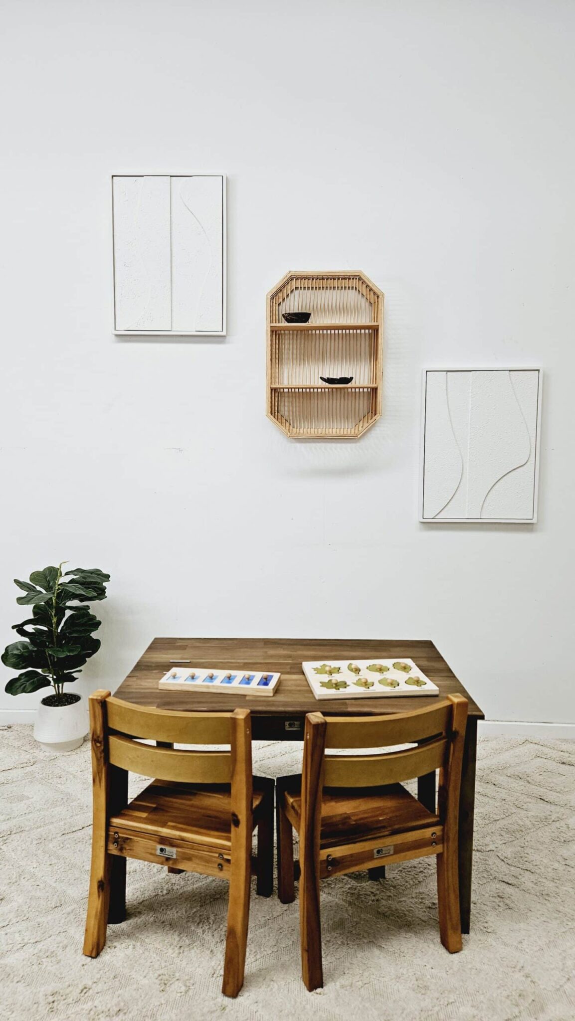 Study Desk and 2 Stacking Chairs - Image 3