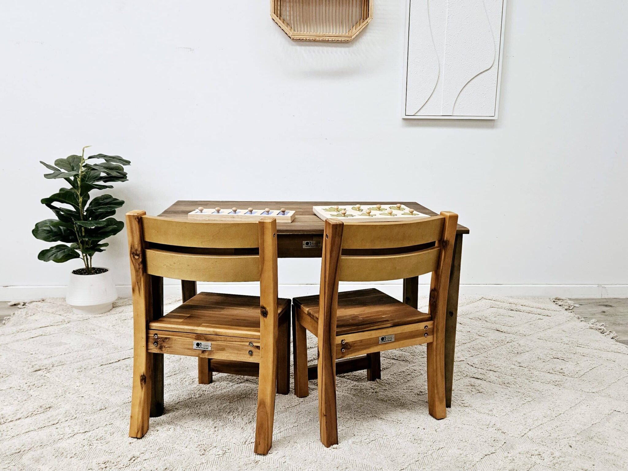 Study Desk and 2 Stacking Chairs - Image 4