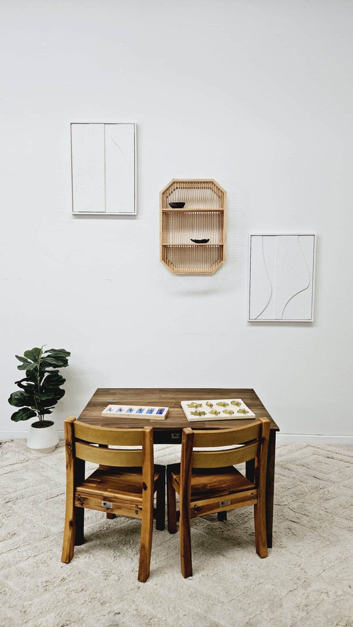 Study Desk and 2 Stacking Chairs