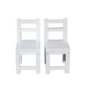 White timber Standard Chairs – Set of 2 - 091