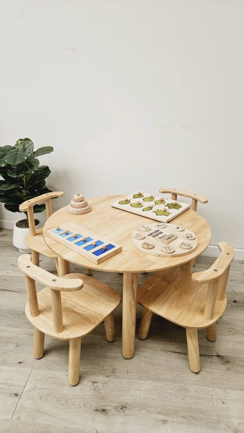 Round table and 4 chairs - Image 4