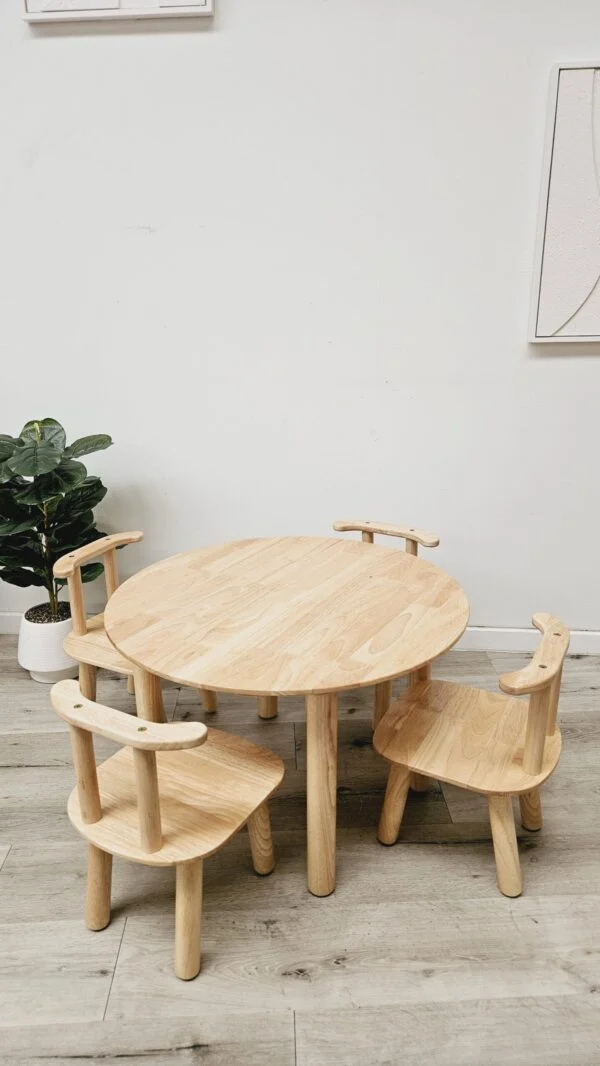 Round table and 4 chairs