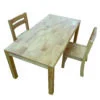 Solid Rectangular Table with 2 Stacking Chairs - 124071