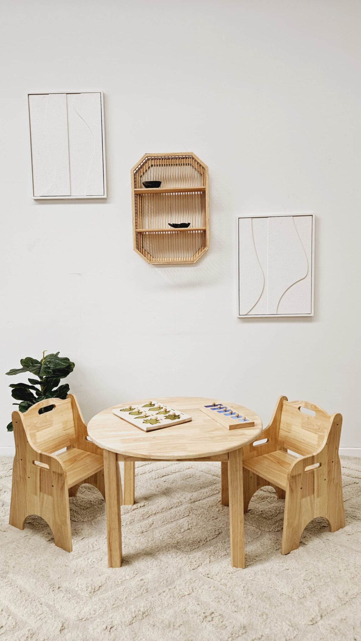 Medium Round Table and 2 Toddler Chairs