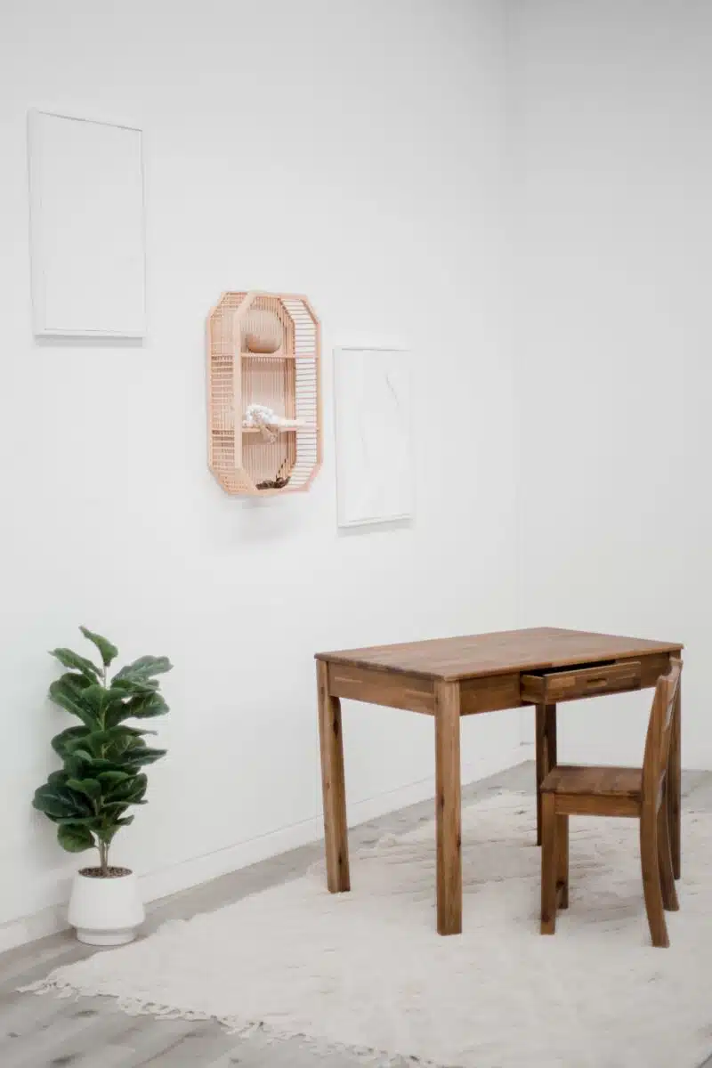 Hardwood Teen Study Desk and Matching Chair - Image 2