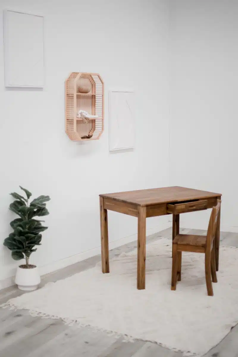 Hardwood Teen Study Desk and Matching Chair - Image 7