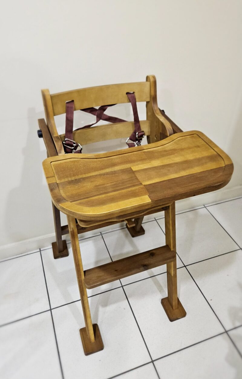 Hardwood Baby High Chair - Image 3