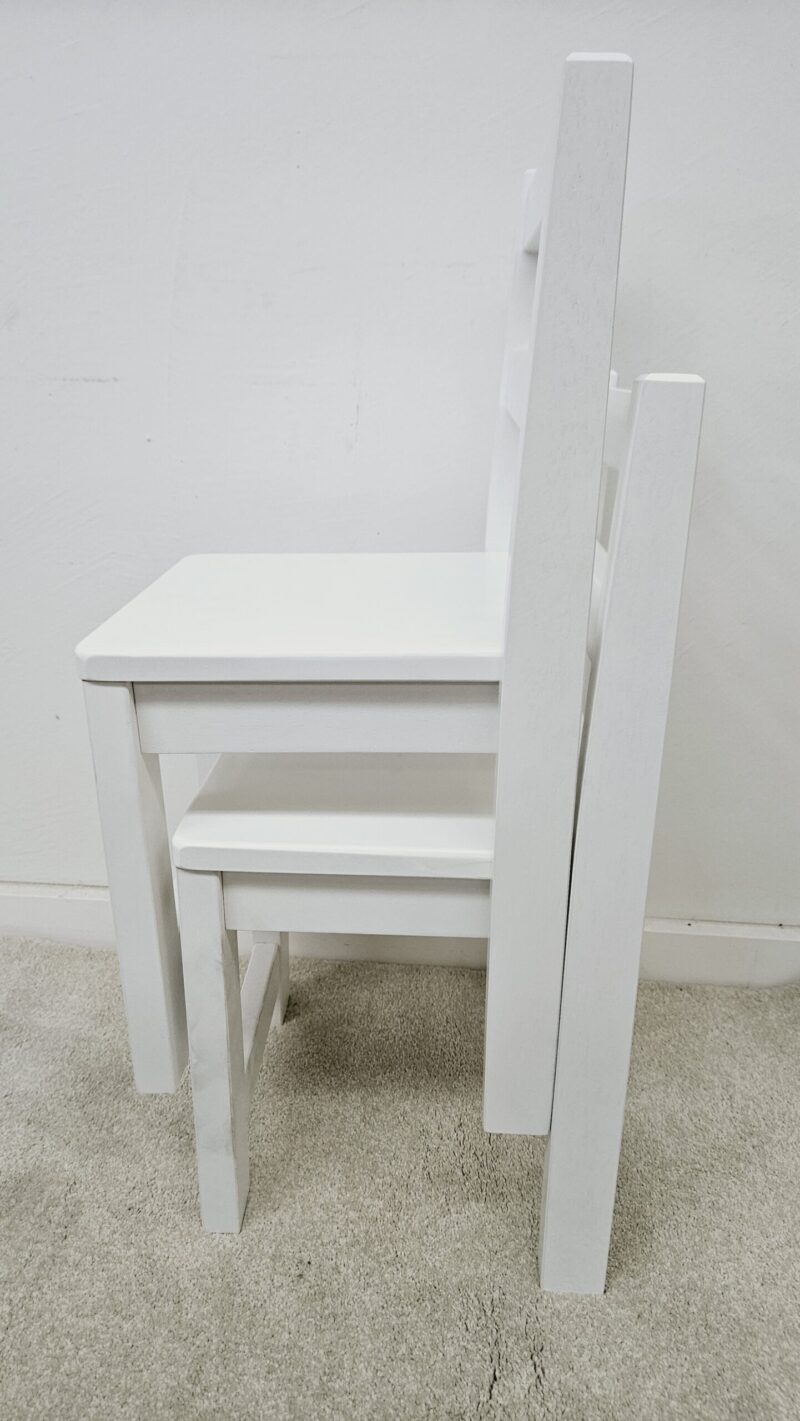 White timber Standard Chairs - Set of 2 - Image 4