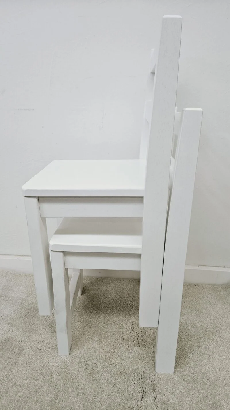 White timber Standard Chairs - Set of 2 - Image 4