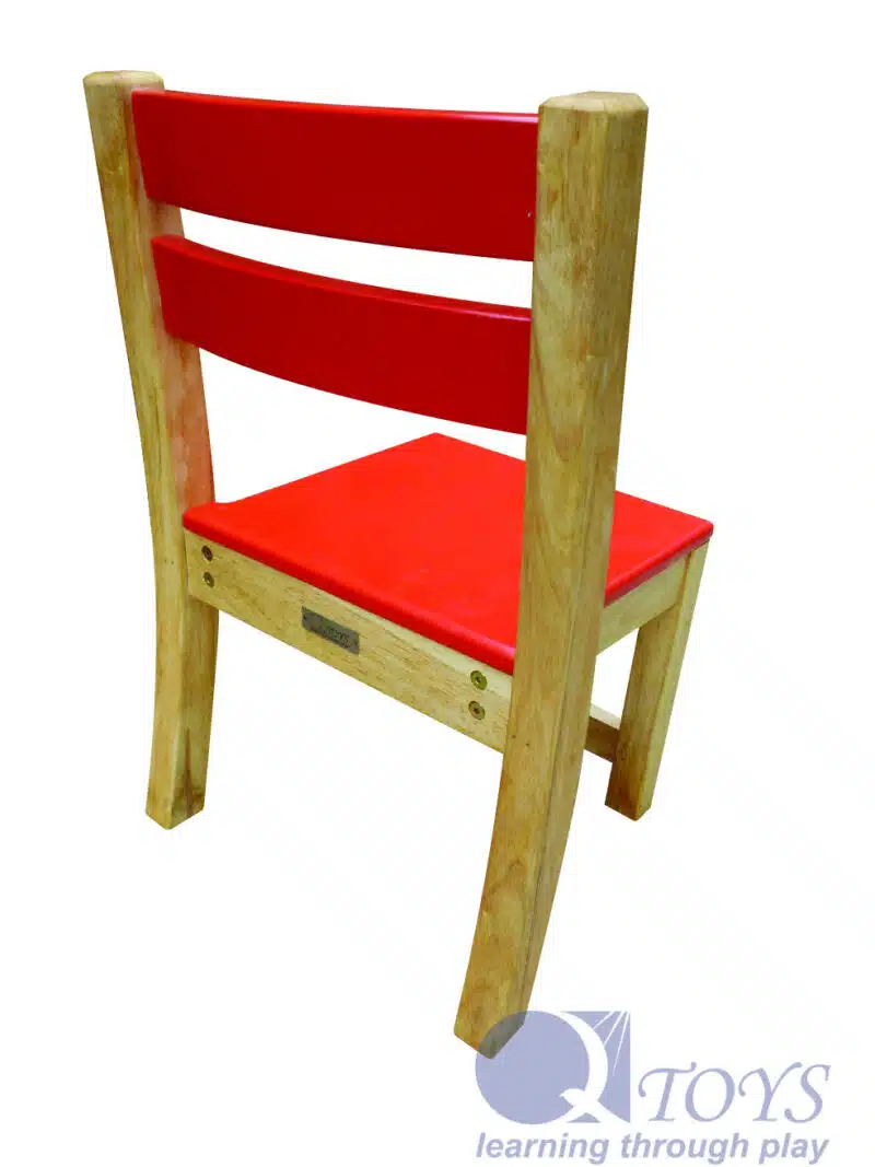 Red Seat stacking chairs - Set of 2 - Image 7