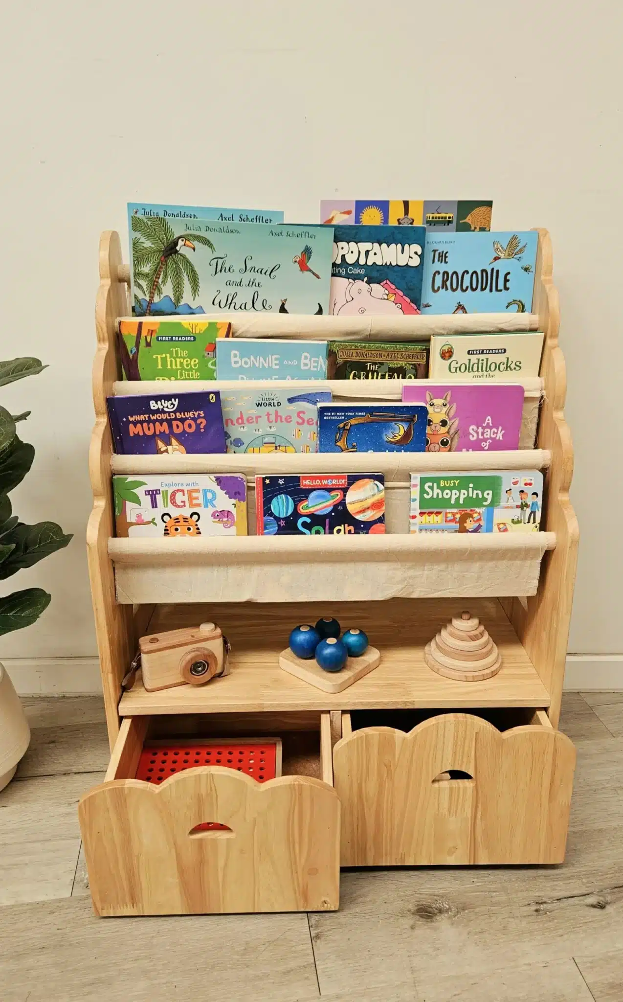 4 Tier Bookshelf & Drawers