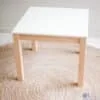 White top timber table