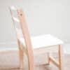 White seat stacking chair-431