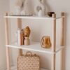 White Three Tier Bookshelf