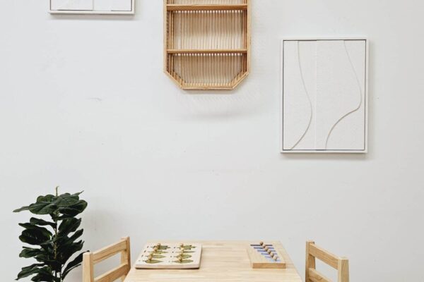 Solid Timber Table with 2 Standard Chairs