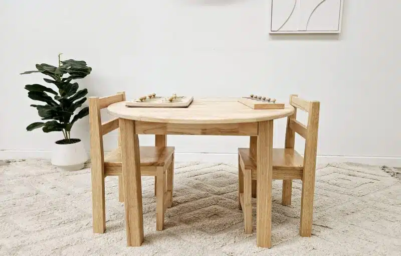 Medium Round Table with 2 Standard Chairs - Image 5