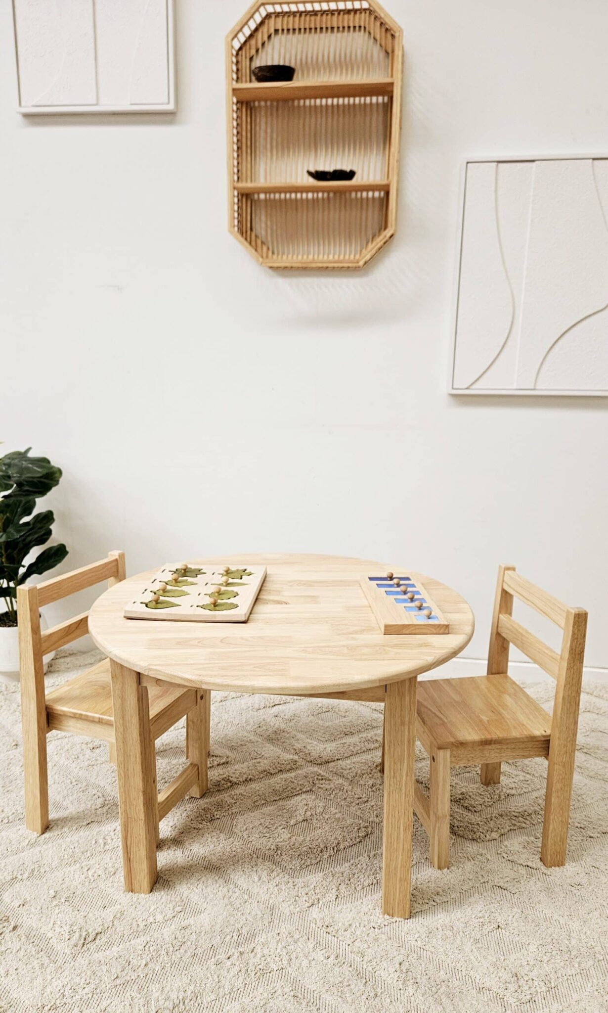 Medium Round Table with 2 Standard Chairs