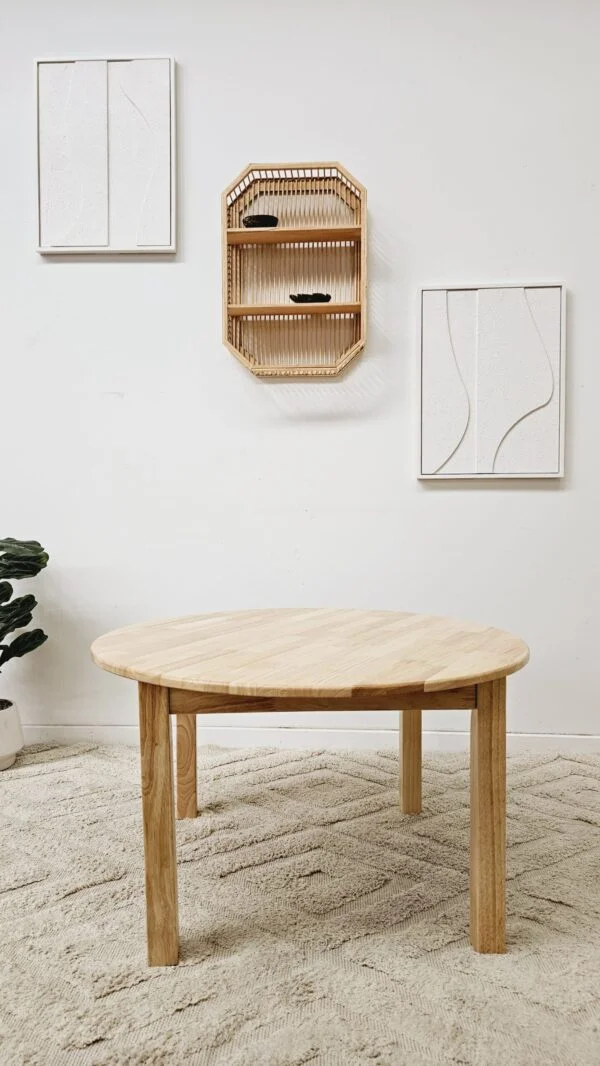 Round Table 90cm - Rubber Wood