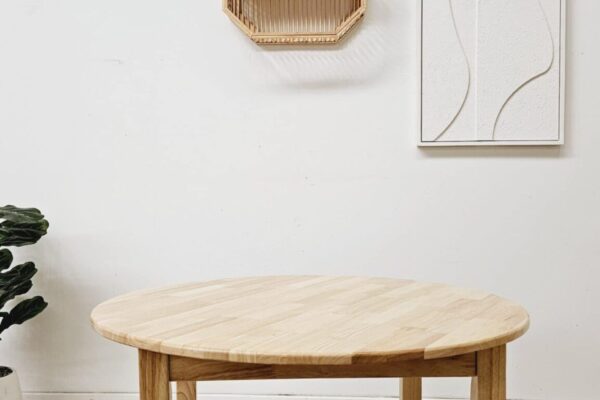 Round Table 90cm - Rubber Wood