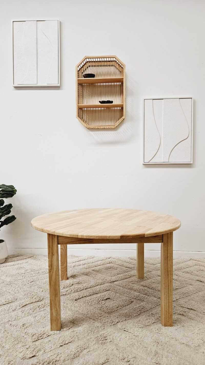 Round Table 90cm - Rubber Wood - Image 3